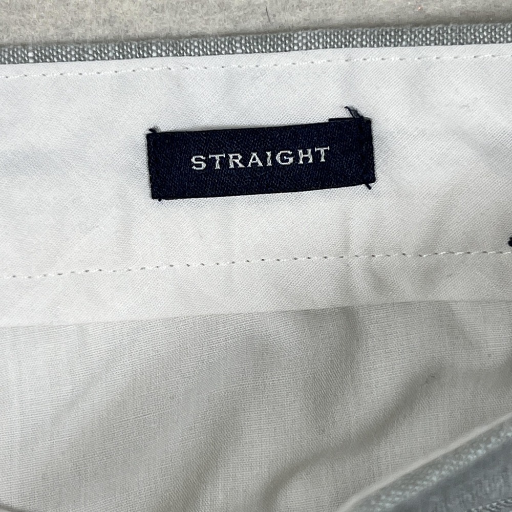J.Crew Linen Blend Chino Pants‎ Mens 36x31 Gray Straight Leg Casual Lightweight - Picture 5 of 11